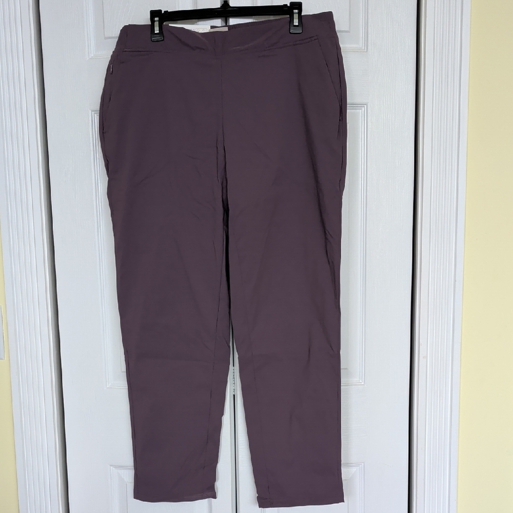 ZeroXposur Plum Stretch Lined Pull-On Pants